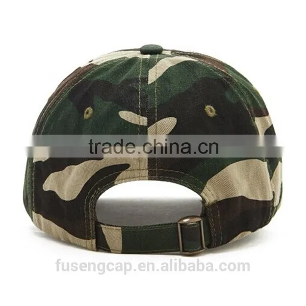 Custom Snapback Cap Raised Embroidered Military Camo Baseball Caps photo-3