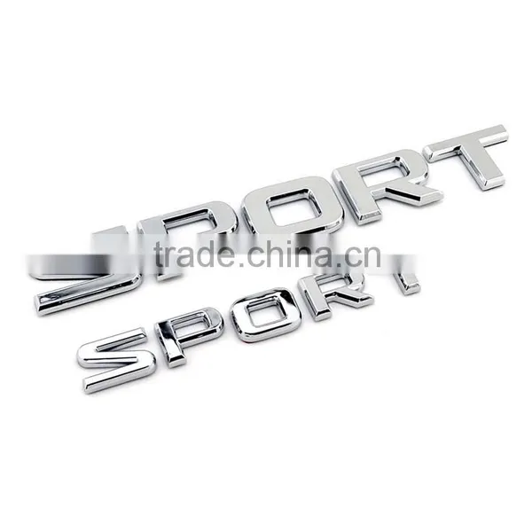 Plastic Chrome Letter Sports Car Badges and Emblems photo-2