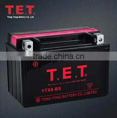 SCL-2012122282 High Quality YTX9- BS Motorcycle Standard Storage Battery Dry-charged Lead Acid Battery photo-3