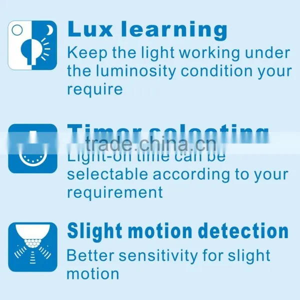 L2u+ ( 5W/8W ) Ultra Large Detection Range PIR Motion Sensor LED Light Bulb With Lux Learning & Timer Selection ,TE LED Chip photo-3