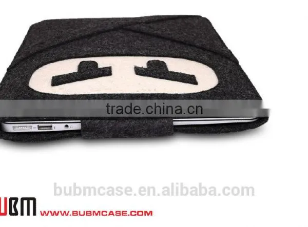 Black Color 9.7 Inch Wool Felt Tablet Case Cute Cartoon Naruto Bag Tablet Sleeve Tablet Pouch photo-3