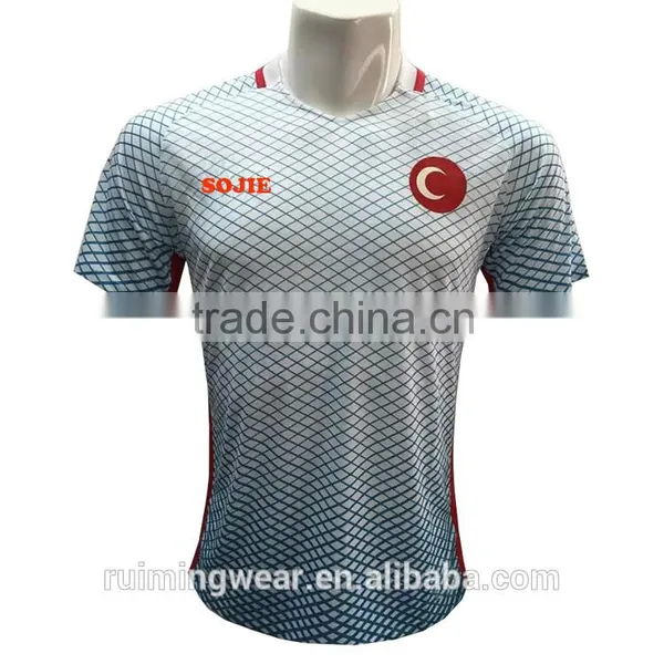 High Quality New Design Striped Soccer Jerseys Net Soccer Wear Top Quality