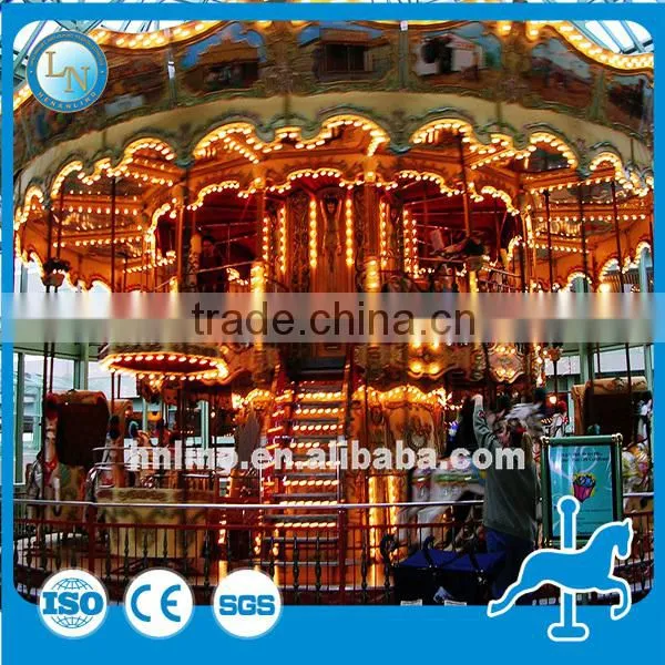 2016 Amusement Park Carousel Rides Carousel Horses Kids Rides Double Carousel for Sale photo-6