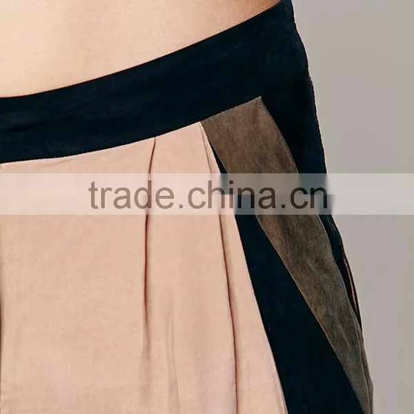 OEM Supply Relaxed Style Contrast Color Korean Women Pants photo-2
