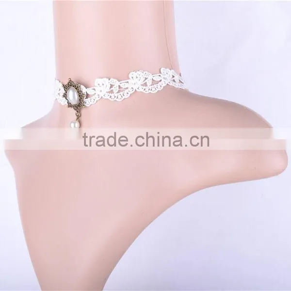 Gothic Long Bib Fashion Necklaces for Women Vintage Long Necklace Big Stone Chokers Necklaces photo-4