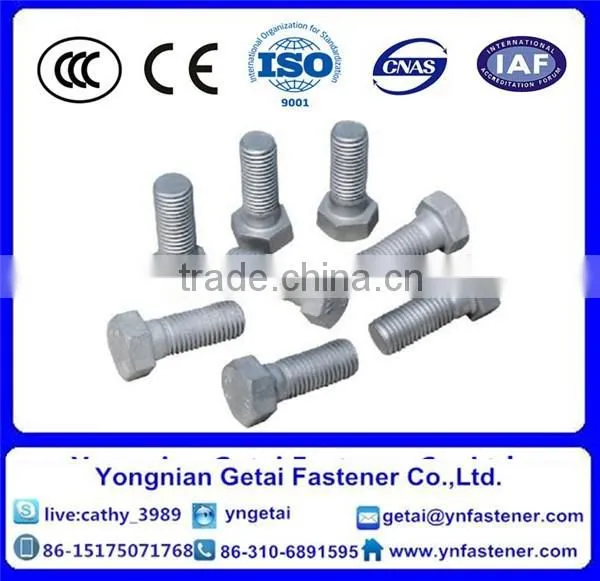 Hot Dip Galvanized Hexagon Bolts DIN 933 DIN 931 photo-2