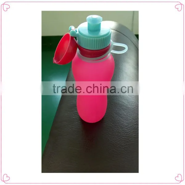 Wide Mouth Water Plastic Bottle,folding Water Bottle,wholesale Portable Drinking Botter photo-2