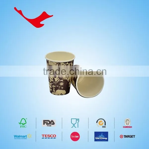 8oz PE Coated Single Wall Disposable Paper Cups With Printing photo-4