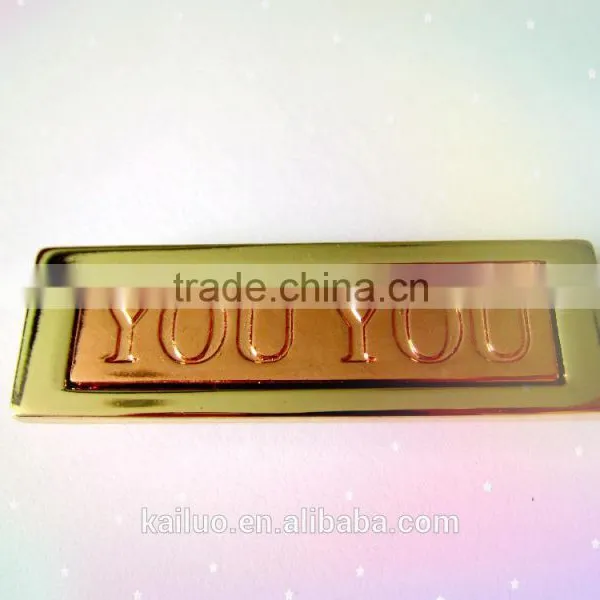 Two Color Design Jeans Metal Label/metal Plate