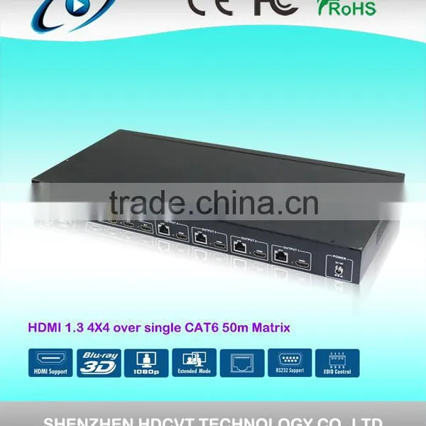 HDMI Matrix 4x4 With Simultaneous CAT and HDMI Outputs, High Quality photo-2