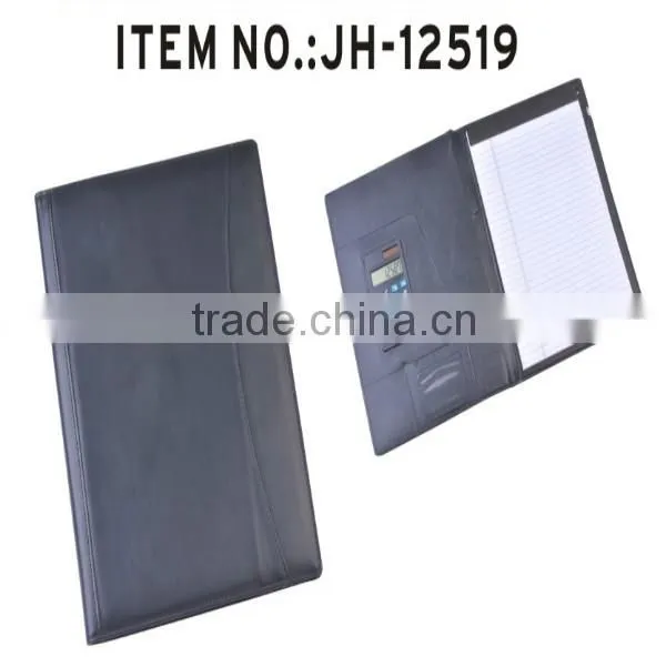 PU A4 Leather File Holder With Calculator photo-5