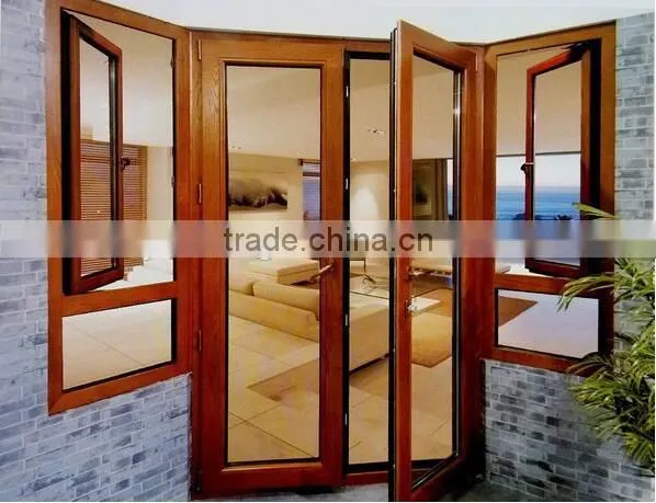 China Top Grade Hot Sale Aluminum Wood Composite Doors photo-3