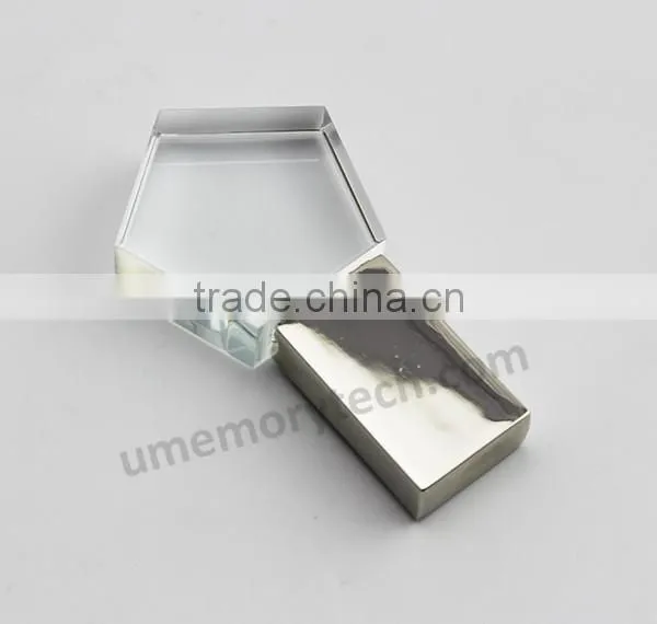 Gadgets Crystal Glass Usb Key Flash Drive 128mb Gift Small Flash Drive photo-5