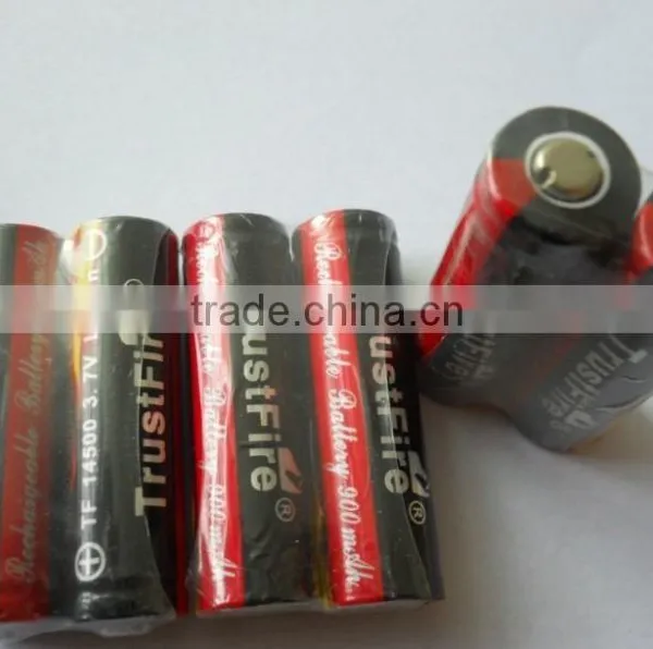 Trustfile AA 14500 900mah 3.7v Rechargeable Battery Cell(clearance Sale)
