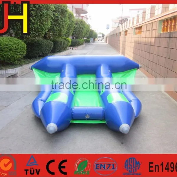 2 Tubes Flying Towables, Inflatable Flying Fish Banana Boat For Water Sports photo-3