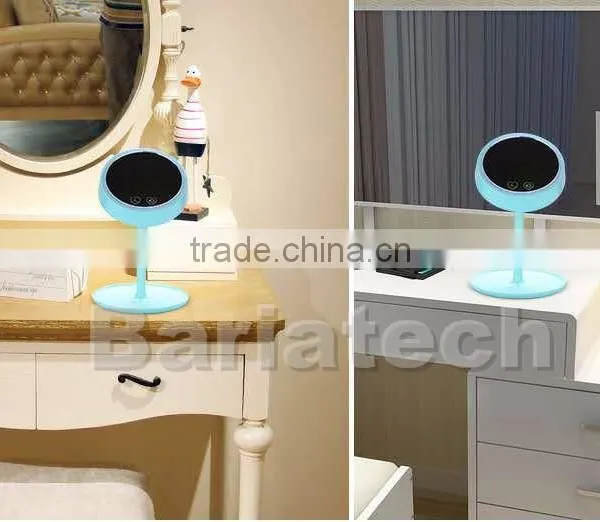 Fashional Touch Screen LED Make-up Mirror Lighted & Desktop Make Up Mirror With LED Light Lamp photo-3