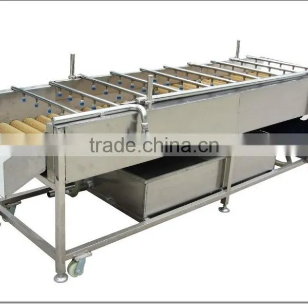 HP-360 Spray Washing Machine /Full Automatic Industrial Vegetable Machine/ Fruit Cleaner ,biush Washing and Dryinng Machine photo-3
