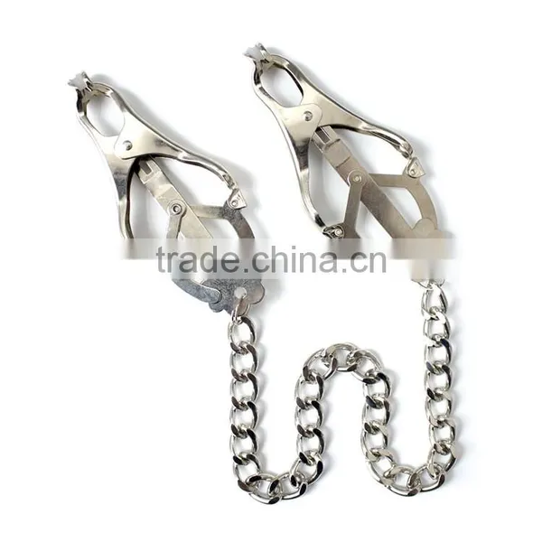 SEX TOYS NIPPLE STRETCHER WITH CHAIN STEEL NIPPLE STRETCHER FOR WOMAN SEX LADIES NIPPLE STRETCHER FOR SEX GAME NIPPLE STRETCHER photo-2