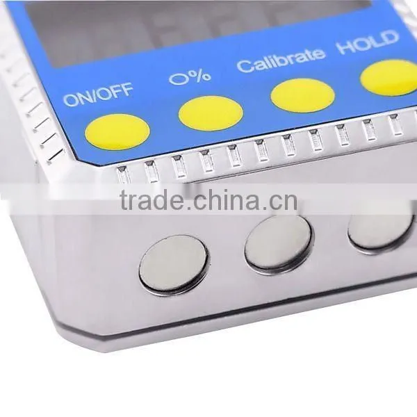Digital Bevel Box / Inclinometer / Protractor With Spirit Level Built-in Magnetic Base & Always Upright LCD photo-4