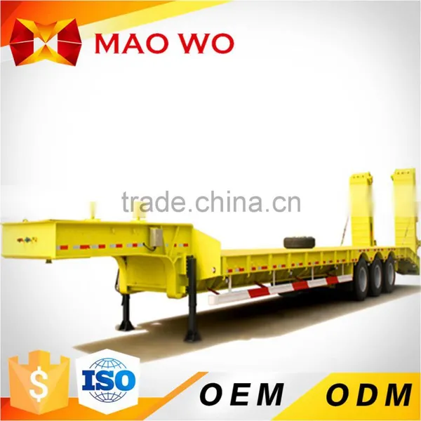 3 Axles Extendable Lowbed Trailer, Telescoping Container Trailer photo-4