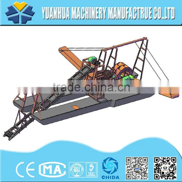 Qingzhou Chain Bucket Gold Dredger & Gold Mining Equipment & Gold Dredger & Gold Separator & Gold Selecting Machine photo-6