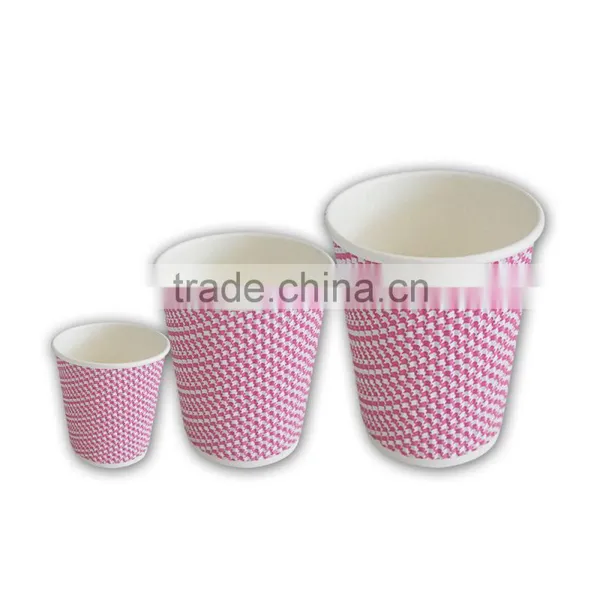 12oz Hot Drinking Ripple Wall Kraft Paper Cups photo-6