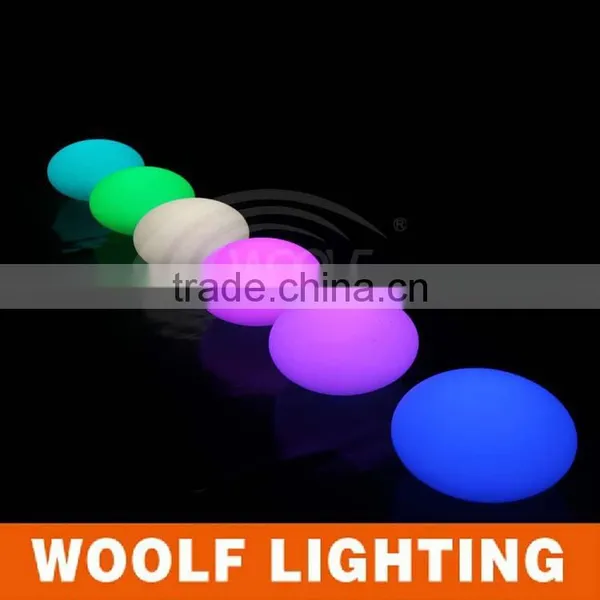 33cm Waterproof IP68 RGB Colors Rechargeable Floating Led Oval Light photo-6
