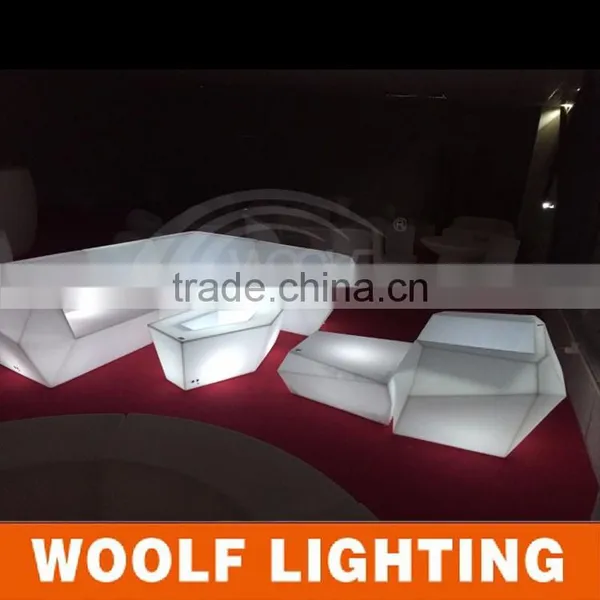 2014 Popular Modern Home Leisure Romote Control Color Changing Led Lighting Up Sofa Furniture photo-6