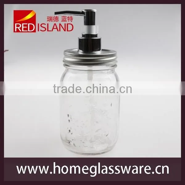 Clear Mason Jar Soap Dispenser With Pump photo-2