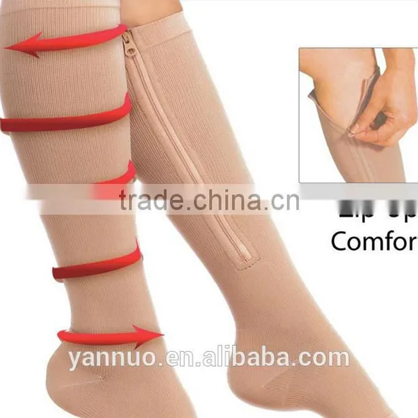 Sports Compression Socks Medical, Copper Style, Solid Color photo-1