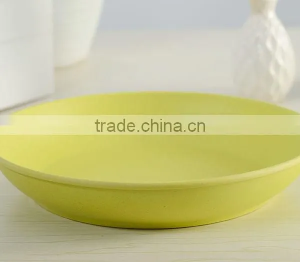 Wholesale Ecofriendly Bio Bamboo Fibre Plate Dishes photo-5