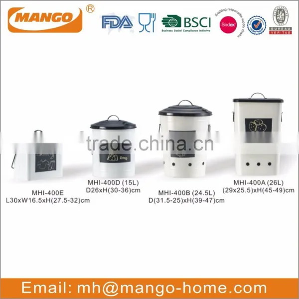 Custom Printed Kitchen Storage Tins Set of Three Metal Can photo-6