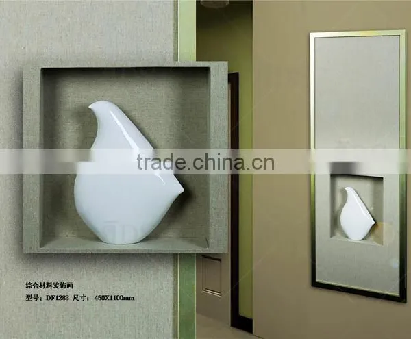 Ceramic Wall Art Decoration Canvas Handmade Painting photo-2