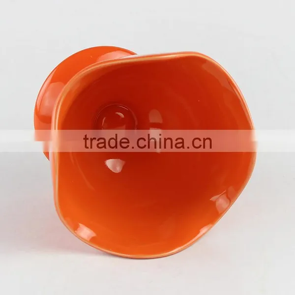 Orange Color Custom Ceramic Ice Cream Sundae Bowls photo-3