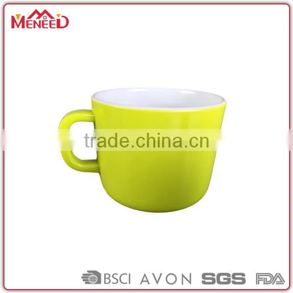 Double Wall Vibrant Plastik Cheap Plastic Kinds of Plastic Cup With Handle Mug photo-2