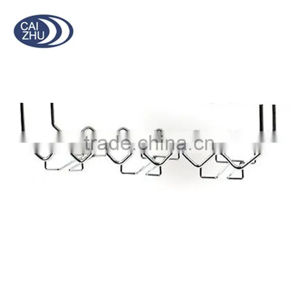 Kitchen Cabinet Under Shelf Wine Rack and Glassware Holder - Holds 6 Bottles of Wine photo-2