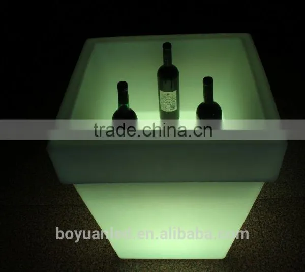 Plastic Material Led Flower Pot With IR Remote Control, Plastic Big Outdoor Led Flower Pots photo-5