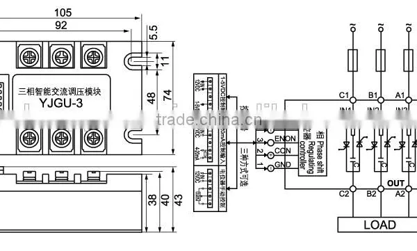 Threephase AC Voltage Regulator Module YJGU-3R3860A photo-2