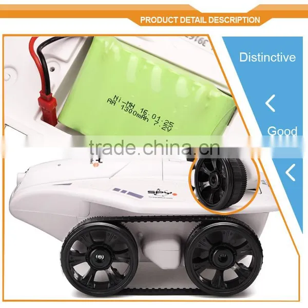 With Camera Flip Chassis Video Iphone /Andriod Tank Wifi Remote Control Spy Car photo-3