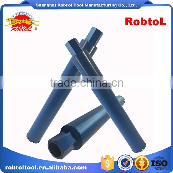 55mm Cured Reinforced Concrete Diamond Core Drill Bits Asphalt Masonry Cement Brick Block Wet Boring Segmented Brazed Laser Weld photo-3