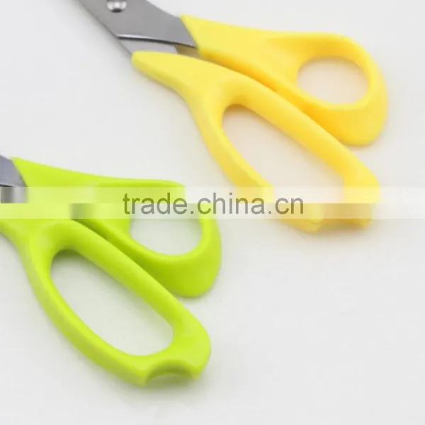 Plastic Handle Stainless Steel Household Scissors With Two Colors photo-5