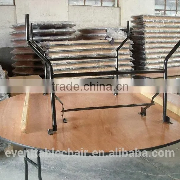 30*96" PVC Table Edge Plywood Wooden Foldable Table photo-6