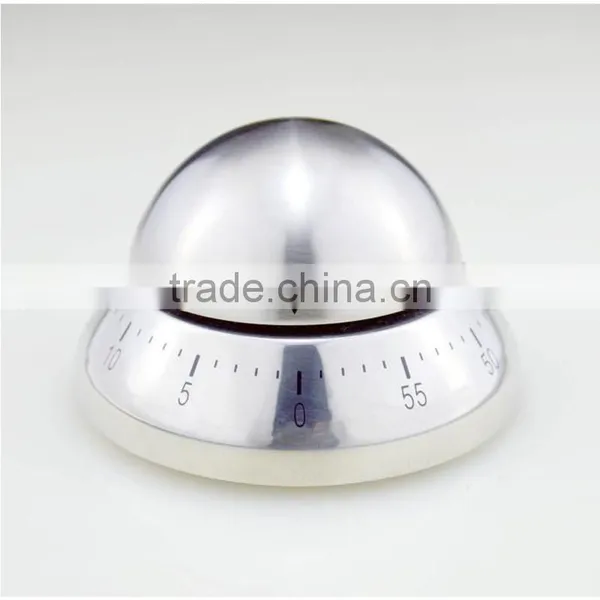 Stainless Steel Silver Spaceship Shape Kitchen Timer photo-5