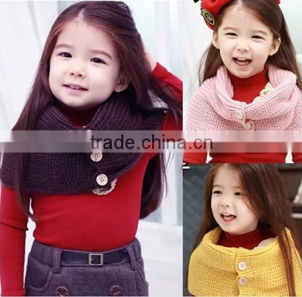 Wholesale Fashion Popular Button Lady Knitted Scarf photo-6