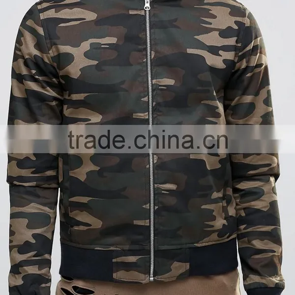 2017 Camo Customized Colors Size Material Figure Flattering Men Military Army Printed Green Plain Baseball Jacket photo-3