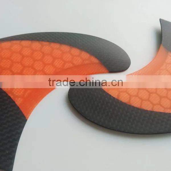 Surf Board Fins FCS Oranged Carbon Fin Surfing Quilhas G5/G7 Size photo-2