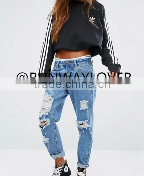 Runwaylover Sport Ripped Sexy Denim Jeans photo-3