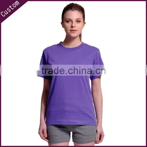Women's Apperal Slim Fit Plain 100% Cotton t Shirt Wholesale photo-5