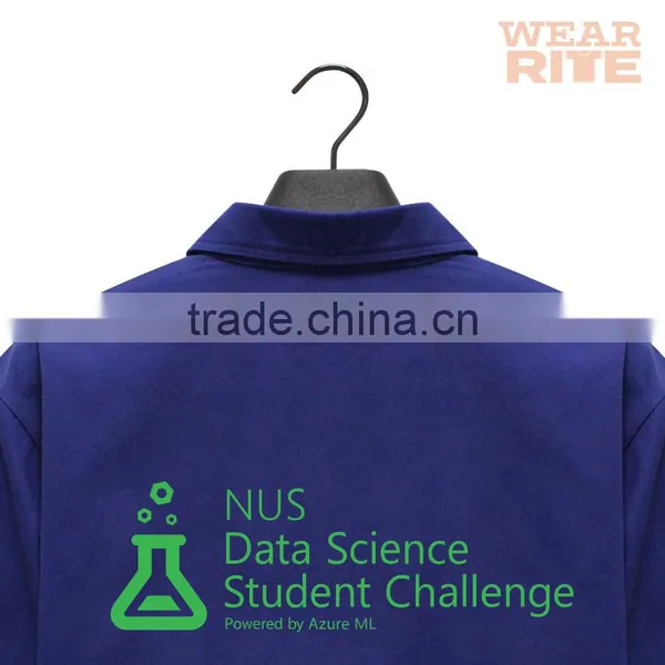 Custom Printing OEM Blue Cotton Gown photo-4