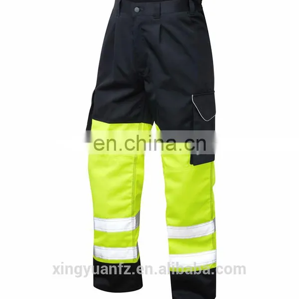 Mens Polyester/Cotton Oil Resistant Reflective Tape Used Workwear Work Pants photo-4